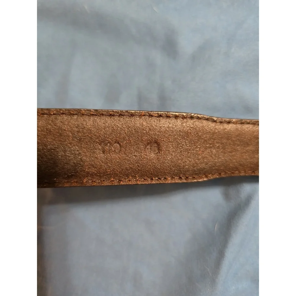 Genuine Leather Brown Belt Auburn Tigers Size 46